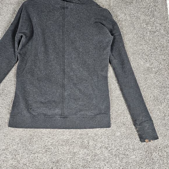 Lululemon Hoodie Womens 6 Heather Grey Stress Less French Terry Slim W3G66S - Picture 5 of 14